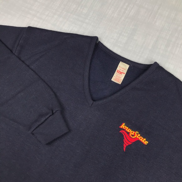 Collegiate Pacific Other - Vtg Collegiate Pacific Unisex Iowa State V-Neck Sweater Sz XL